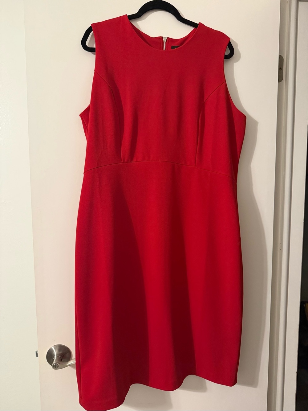Express Red Sleeveless Midi Dress